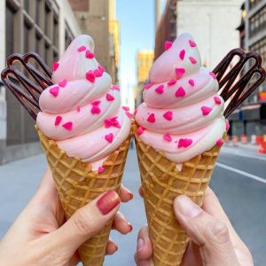 Heart Ice Cream Cone
