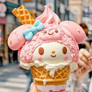 Cute corn ice cream
