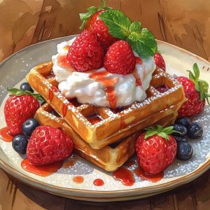 Strawberry Waffle